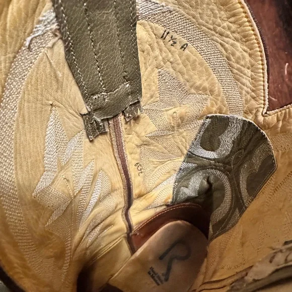 Brown Teju Lizard Cowboy Boots - Picture 2 of 4